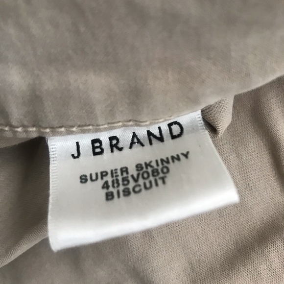 ✨J Brand Super Skinny 485v080 Biscuit Size 26✨ - Picture 5 of 6